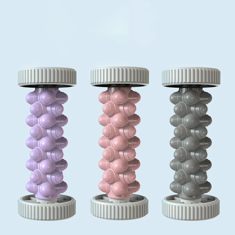 

1 шт., роликовый массажер для ног, массажный ролик для йоги, подошвенная фасция, ролик для фитнеса, расслабления мышц, катящаяся палочка, пластиковый ручной массажер для ног