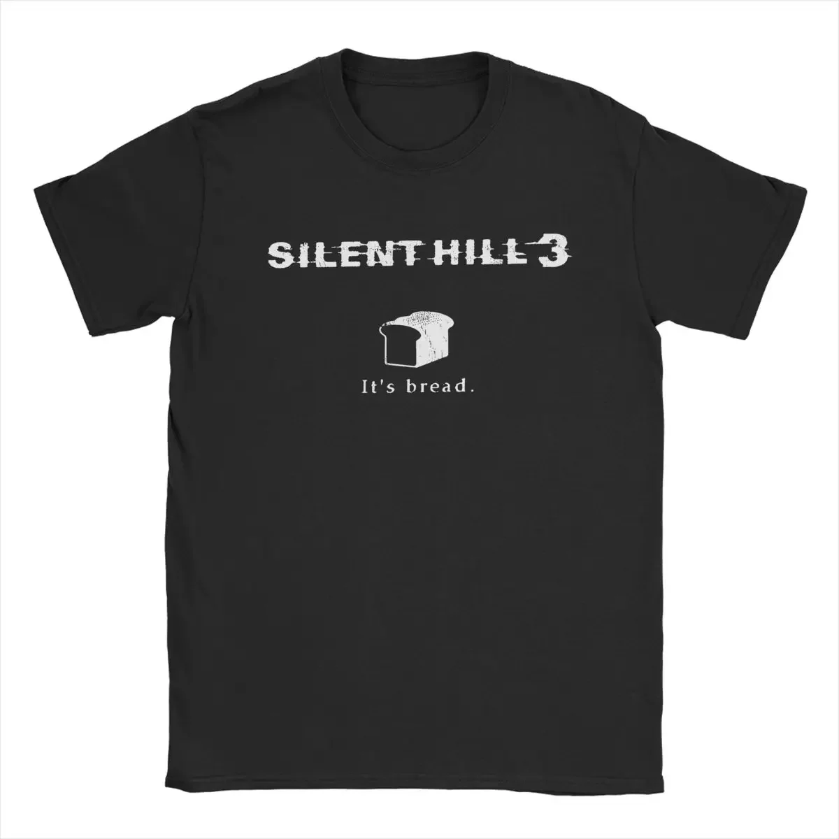 Men It's Bread Silent Hill 3 T Shirts Pure Cotton Clothes Fun Short Sleeve O Neck Tee Shirt Oversized T-Shirt