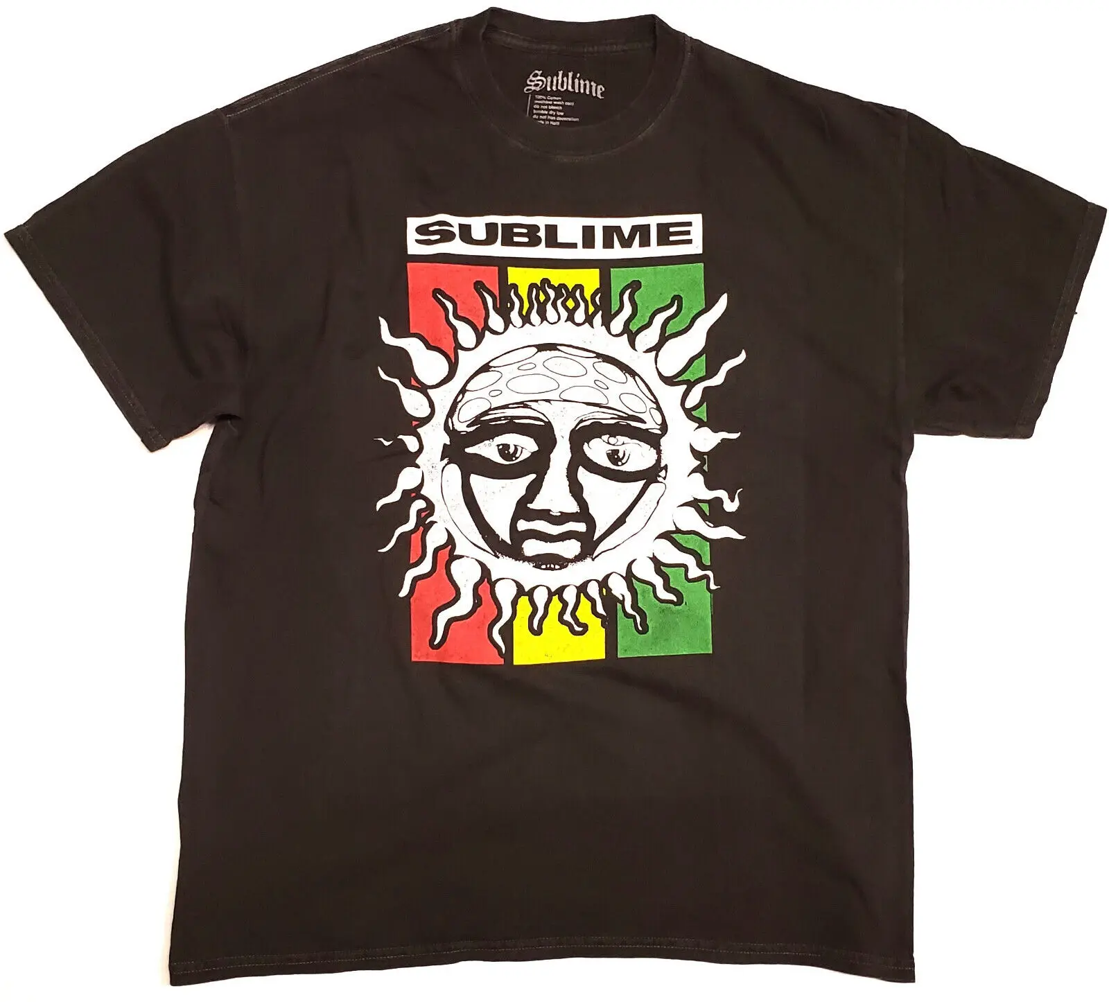 SUBLIME T shirt Licensed Men's Oversized O S Mineral Wash Black New