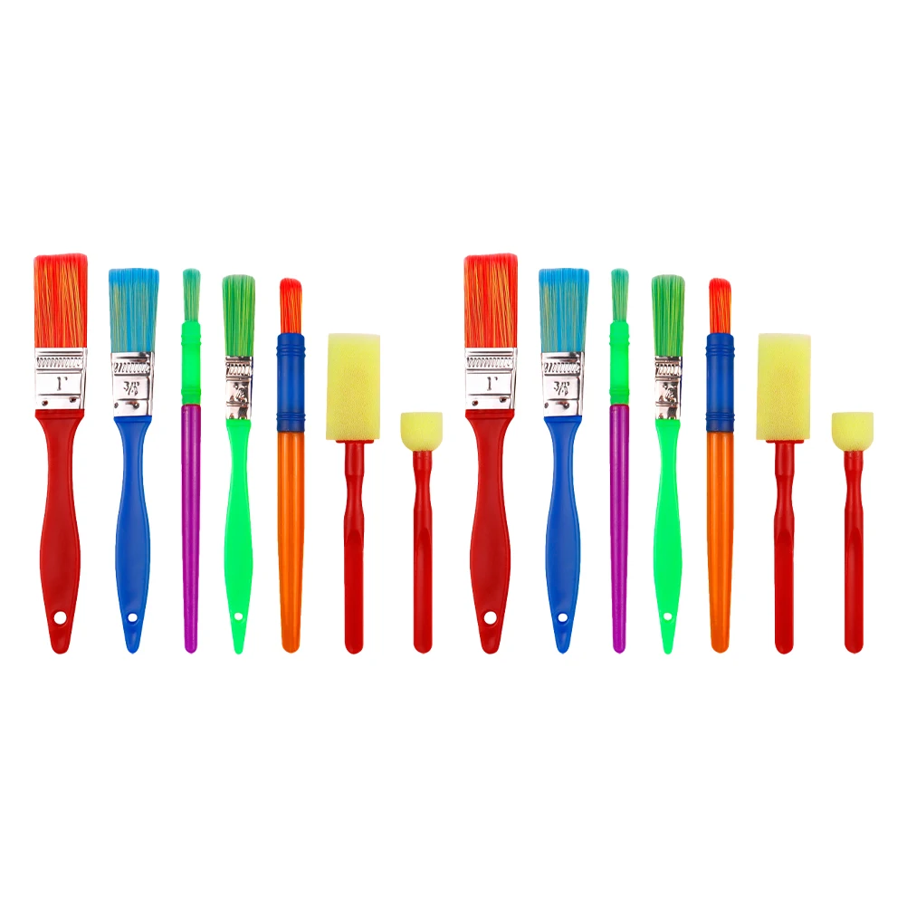 

14 Pcs Miniature Painting Tools High Quality Kids Brushes Doodling Drawing Child Toy Watercolor Oil Paint Craft