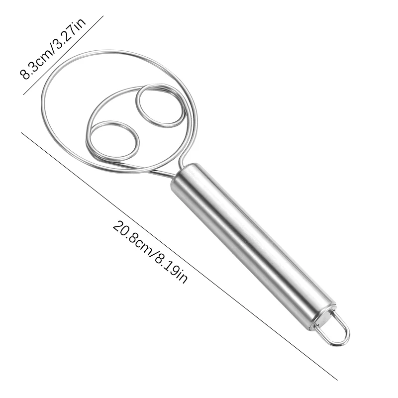 Misturador multifuncional de massas de aço inoxidável Ferramenta de cozimento de cozinha Batedor de farinha Mistura do bolo Massa de ovo Ferramenta doméstica