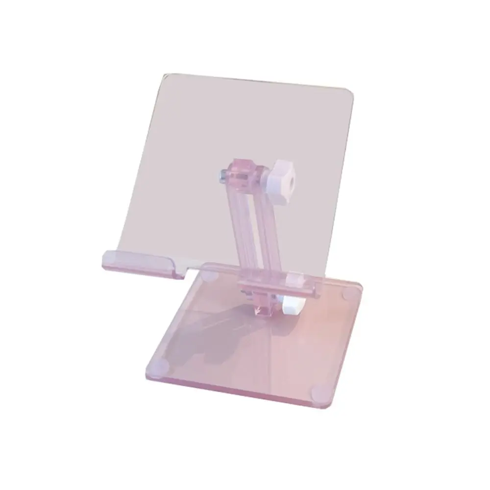 

Convenient Adjustable Acrylic Tablet Stand Anti-slip Sturdy Folding Bracket Durable Portable Transparent Holder Pad