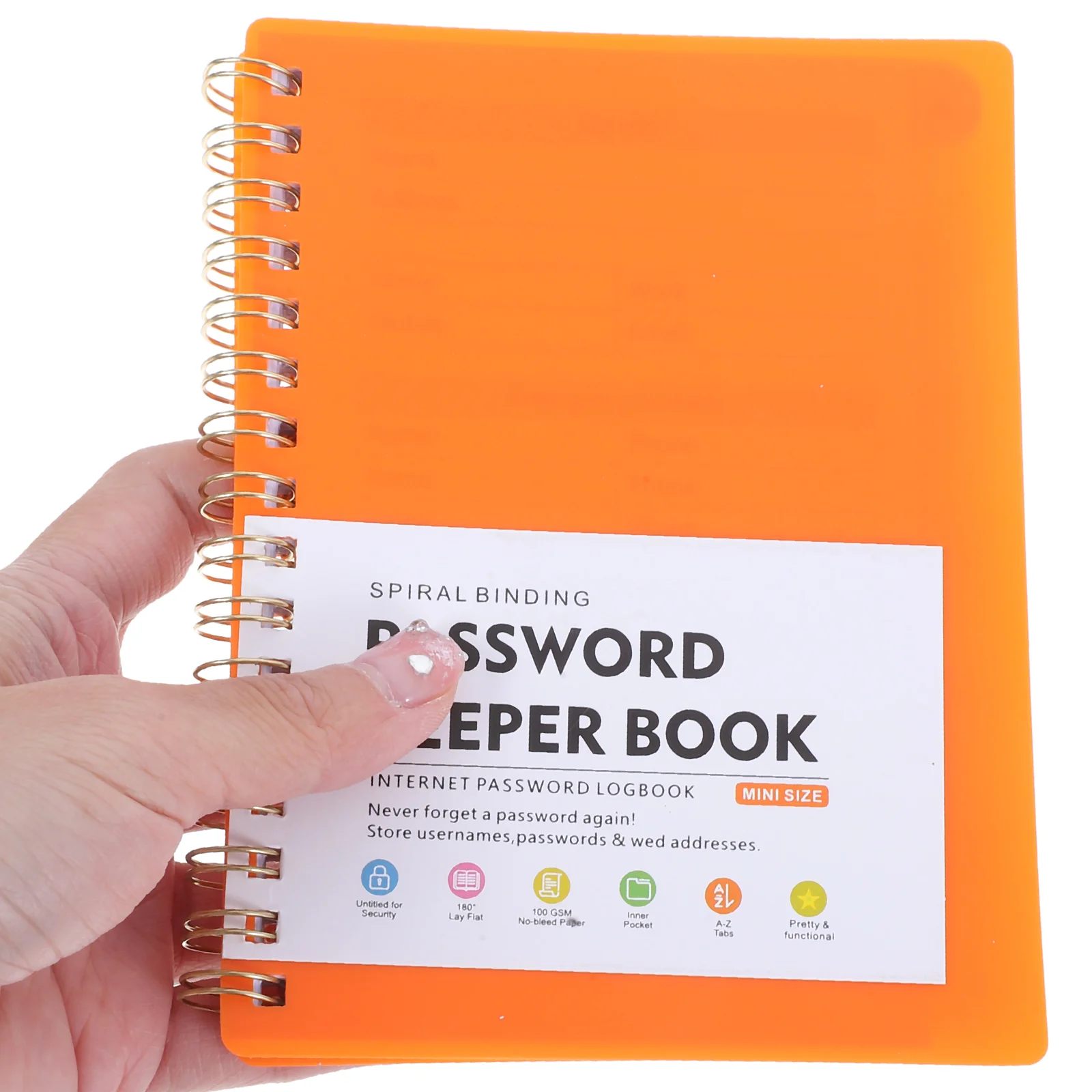 パスワードブックオーガナイザー アルファベットポータブルノートブック管理マネージャー 高度な記録メモ帳