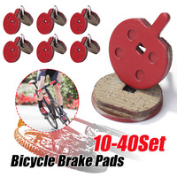 10-40Set Bike Brake Pad Organic Resin MTB Mountain Bicycle Disc Brake Pads Electric Scooter Brake Pads for Cycling Replace Parts