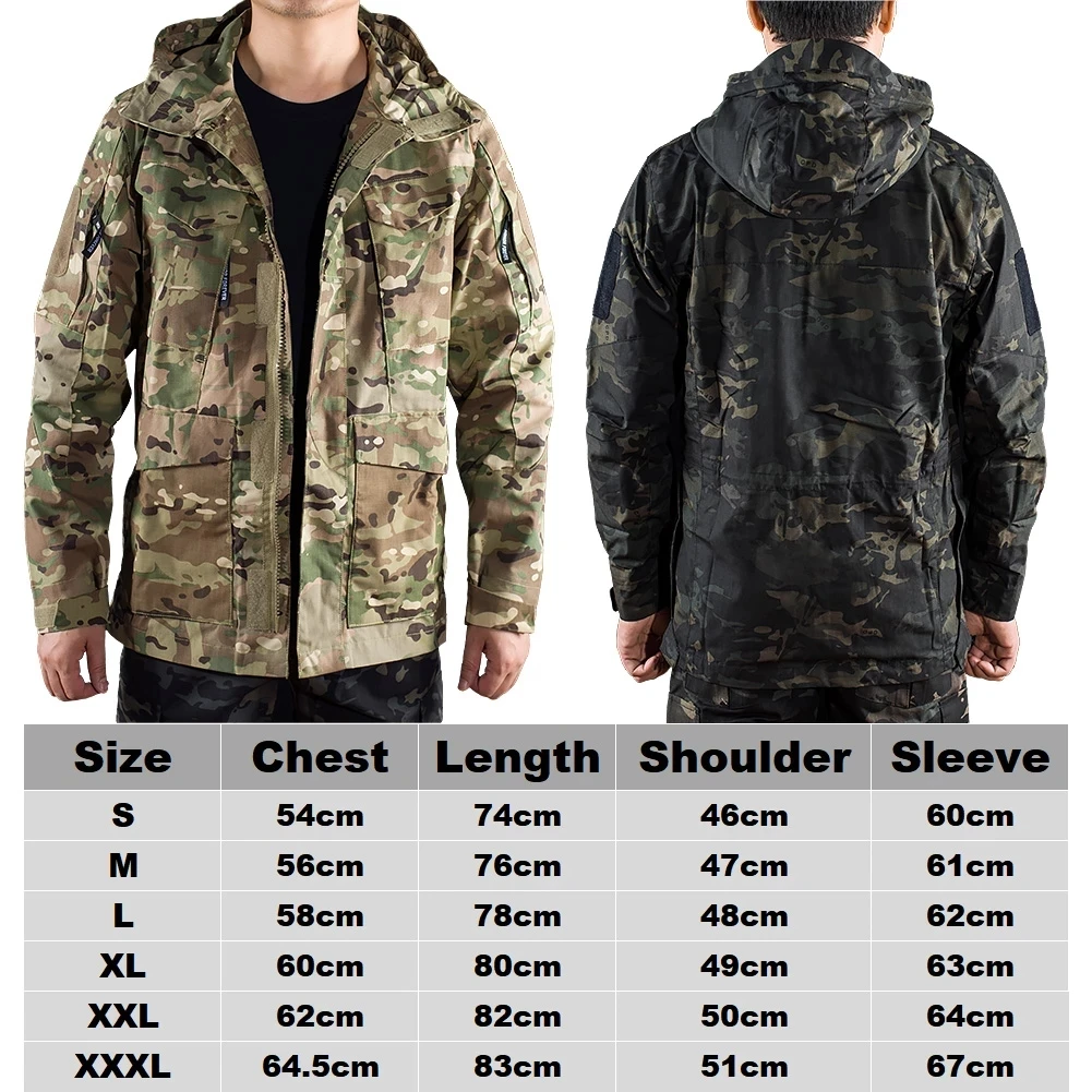 Winter M65 Trench Coats Tactical Camouflage Jacket US Men\'s Windproof Warm Windbreaker Uniform Outdoor Clothing