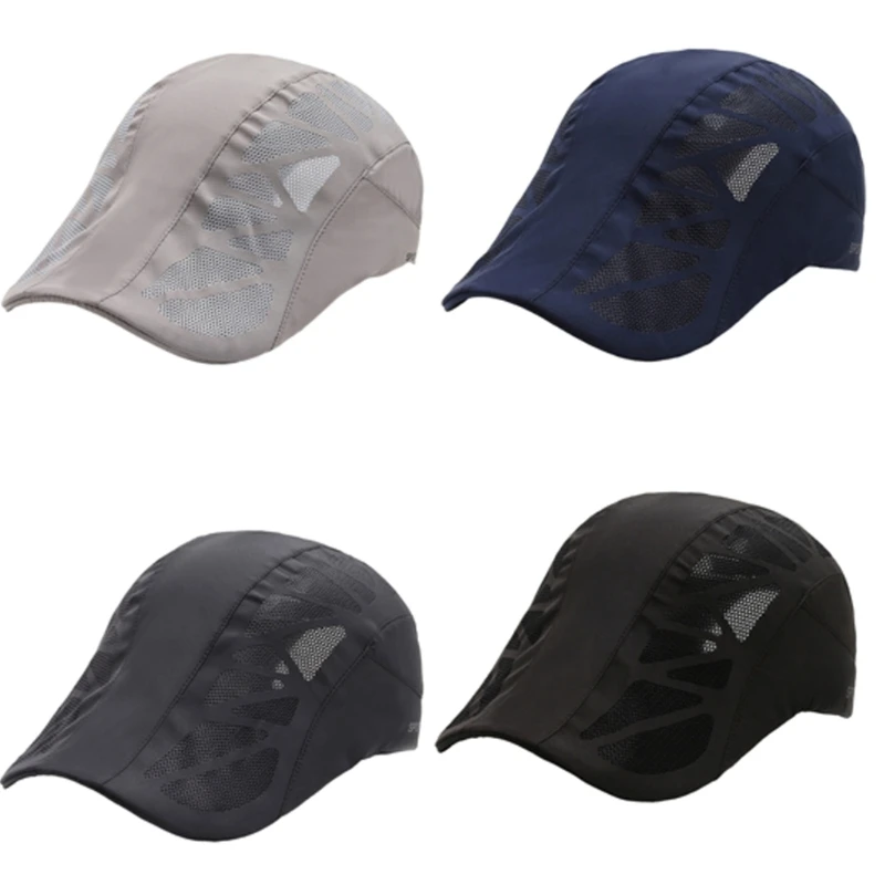 Men's Lightweight Meshes Caps, Adjustable Headwear for Fishing, Hiking, Travel and Daily Use, Quick Drying Meshes Hat