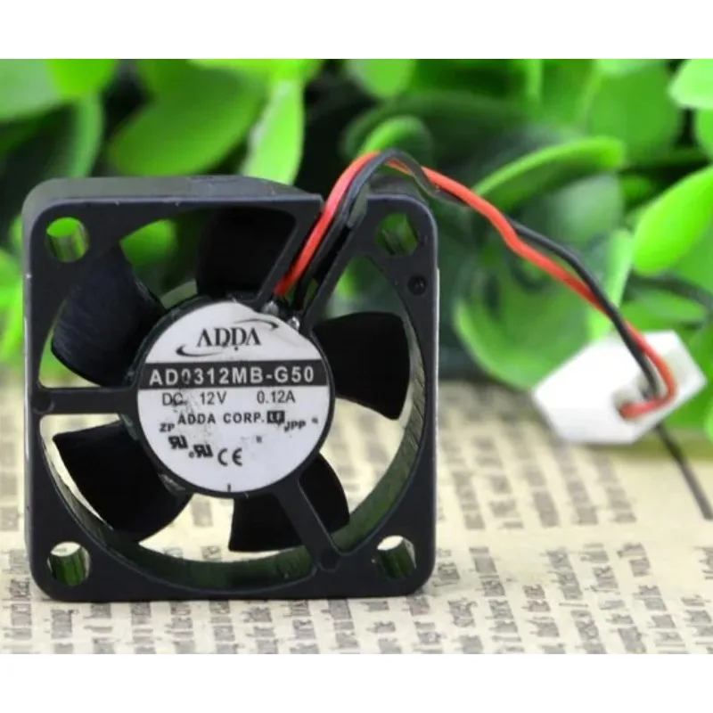 الأصلي وحدة المعالجة المركزية برودة مروحة ل ADDA AD0312MB-G50 12 فولت 0.12A 3 سنتيمتر 2-سلك الكرة مروحة التبريد 3010 30X30X10mm