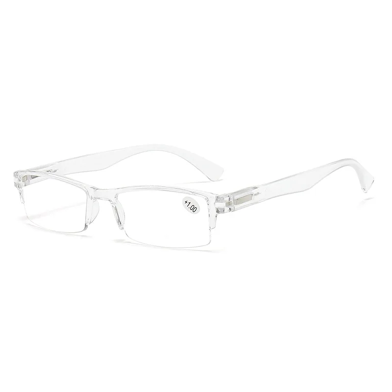 Hot Sales Reading Glasses Vintage Silver Resin Lens Plastic Resin Len Frame Flat Mirror Eyewear Presbyopic Glasses Reading Glass