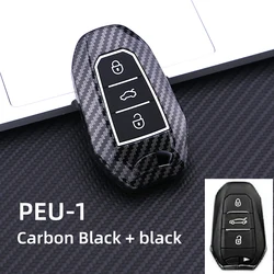 ABS Carbon Fiber Car Key Cover Case Protect For Peugeot x2008 3008 4008 5008 301 308S 408 For Citroen C4 Cactus C5 C3 C4L