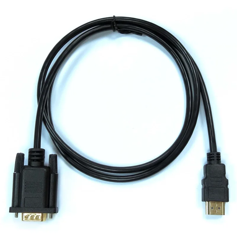 1.8M HDMI 호환 케이블 - VGA 1080P HD(오디오 어댑터 케이블 포함) HDMI 호환 - VGA 케이블