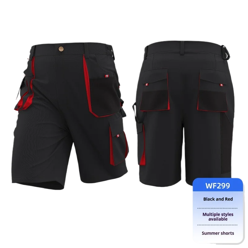 

Men's Work Cargo Shorts Outdoor Multi-Pocket Wear Resistant Summer Shorts Durable Working Shorts for Men Labor Protection