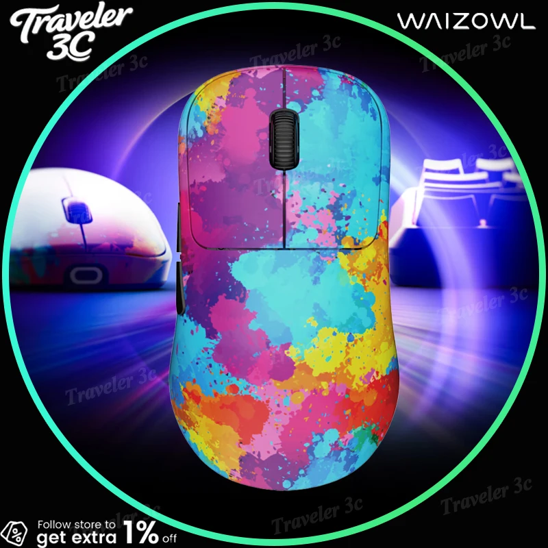 

WAIZOWL OGM Cloud ultra West Coast Limited Трехрежимная беспроводная игровая мышь Surpass U Wireless 8K PAW3950 60 г Легкий подарок