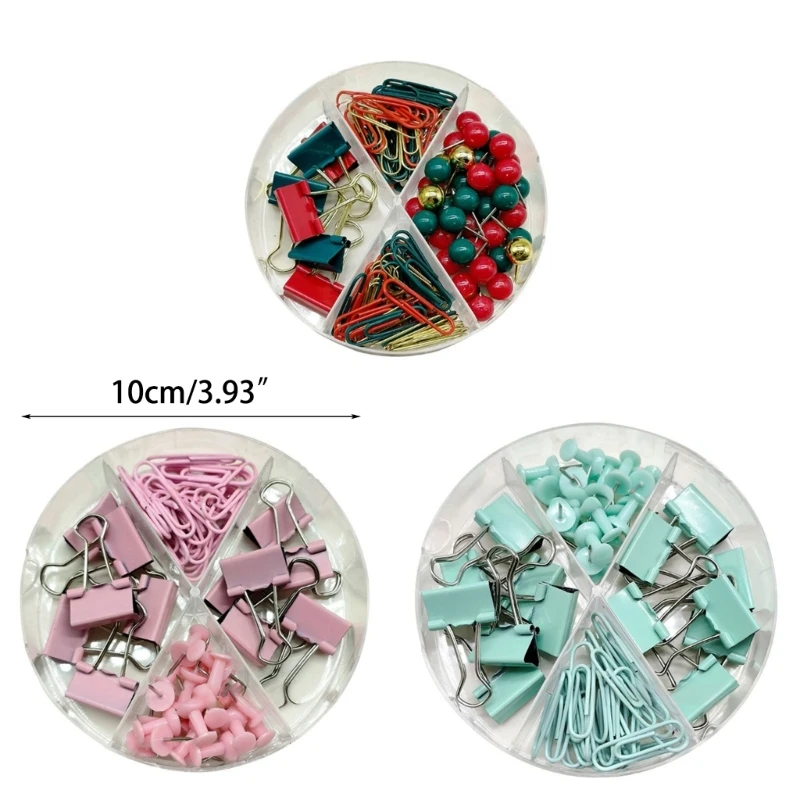 QX2B 62/116 штук офисных переплетных инструментов, в комплект входят зажимы «ласточкин хвост» скрепки для бумаги, канцелярские