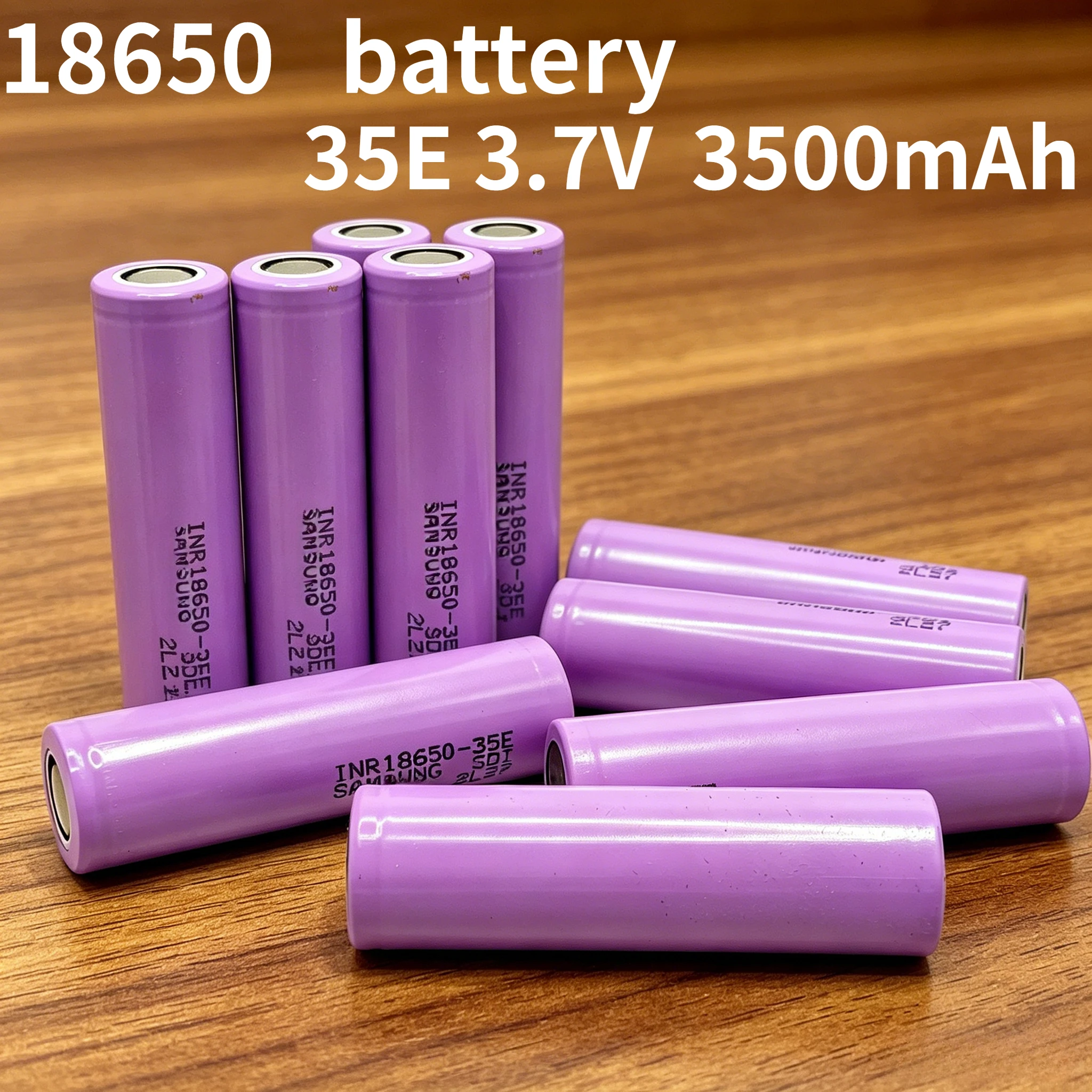 New 2026 18650 Premium Rechargeable Cell, 2026 New INR18650 3500mAh 3.7V 20A Stable High Power Flashlight Replacement Battery