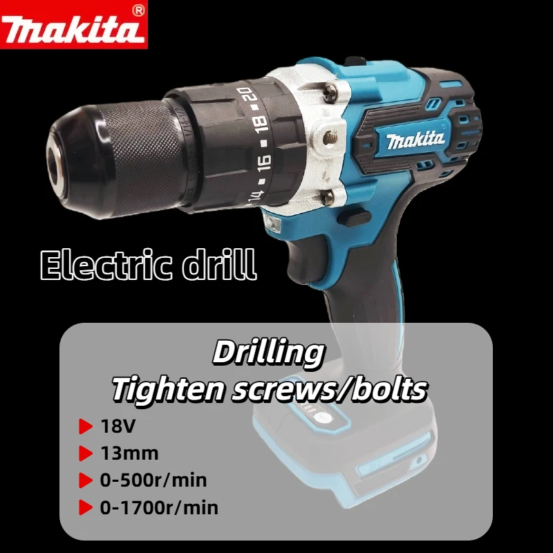

MAKITA 18 В литиевая электрическая аккумуляторная ручная дрель 13 мм DDF487RTJX без зарядного устройства и аккумулятора
