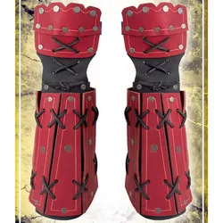 Medieval Japanese Samurai Leather Arm Guard Armor Bracer Long Glove Viking Warrior Cosplay Accessory Steampunk Gauntlet For Larp