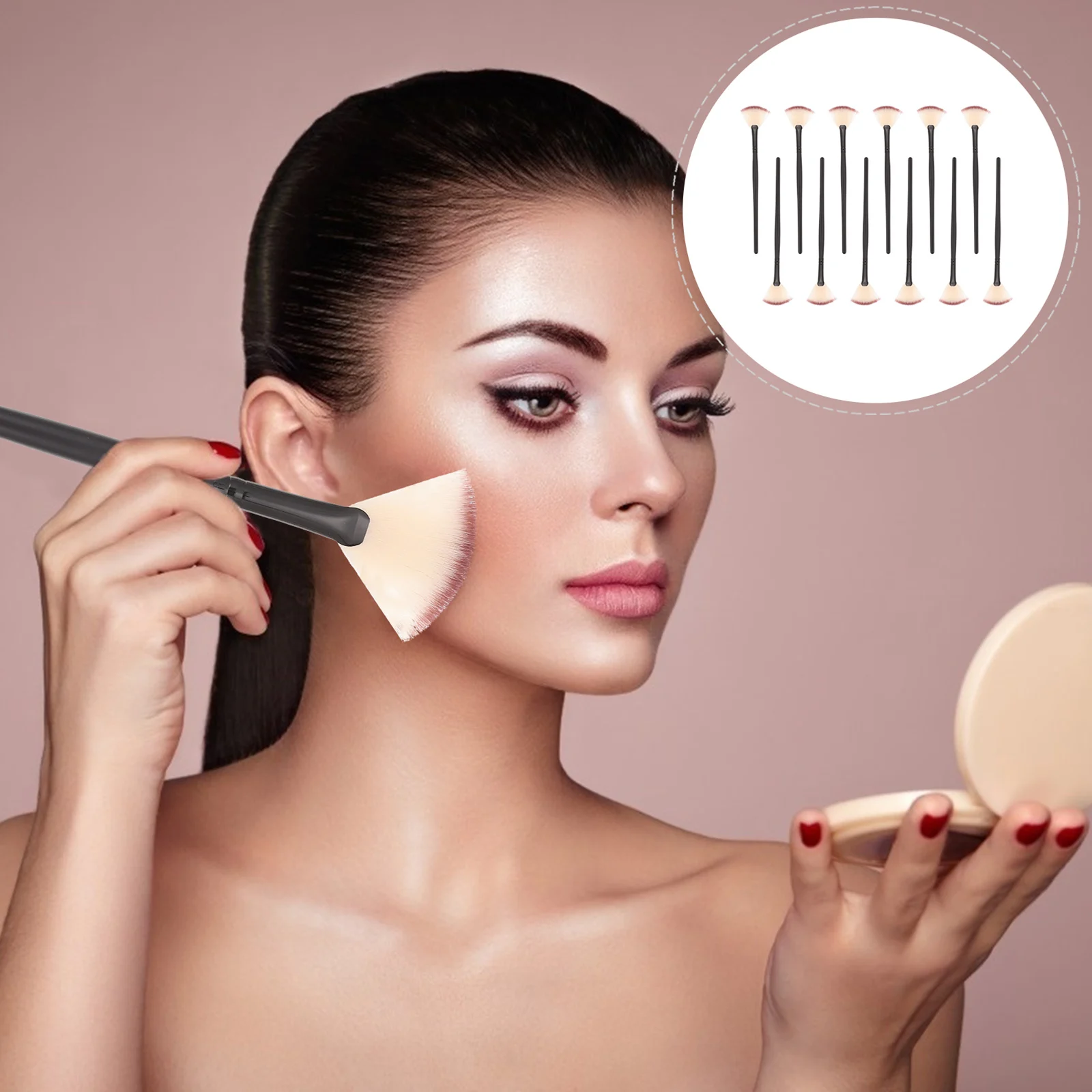 

12pcs Makeup Brush Premium Facial Mask Applicator Skincare Tool Reusable Beauty Salon Face Mask Brush For Serums