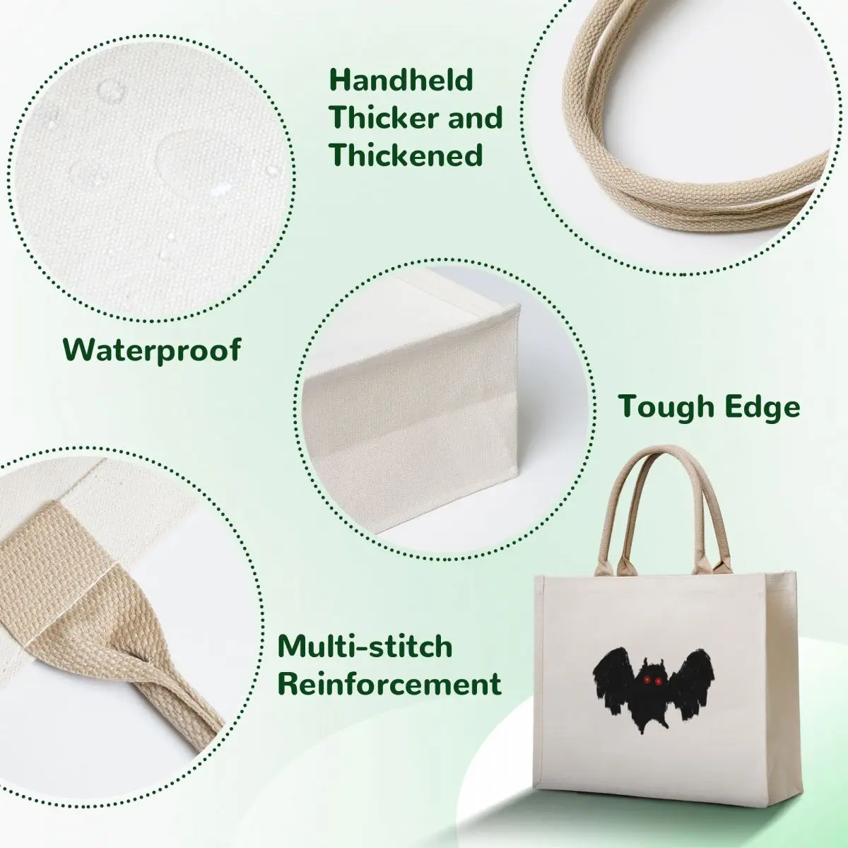 Mothman Tote Bag Reusable bags bag for beach bags luxury women