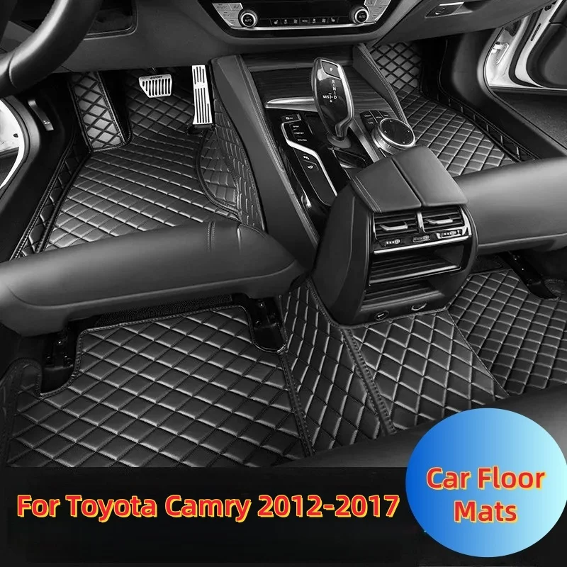 

Car Floor Mats For Toyota Camry 2012-2017 2013 2014 2015 2016 Custom Auto Foot Pads Automobile Carpet Cover Interior Accessories