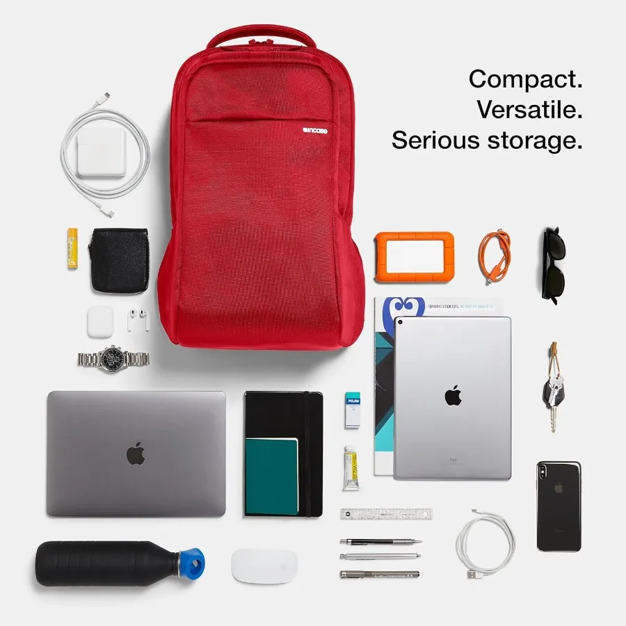Incase ICON Rucksack, großer Tech-Rucksack für Business, Schule, Reisen, Laptoptasche mit 8 Fächern, passend für 16-Zoll-Geräte