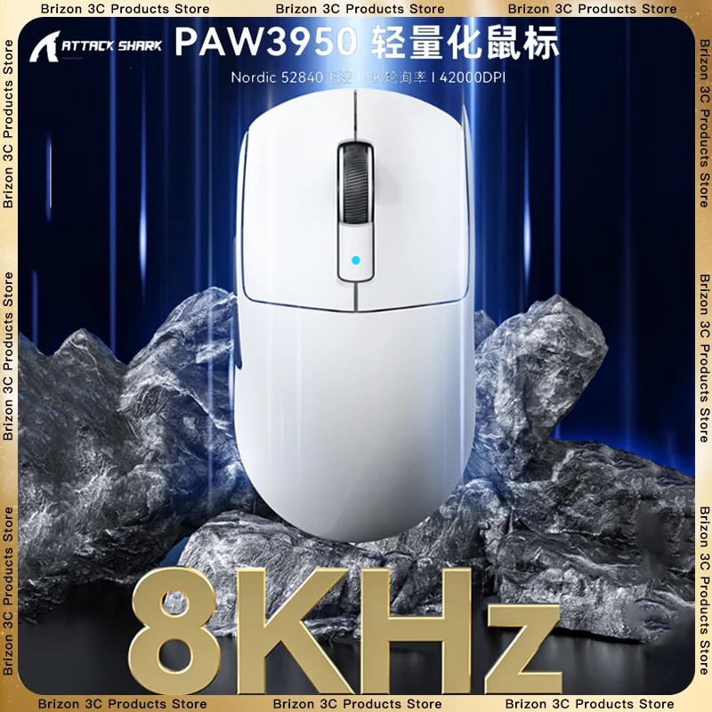 

Attack Shark R6 8K Tri Mode Bluetooth Wireless Mouse PAW3950 Esports Games Office PC Laptop Lightweight Mouse 42000DPI Gift