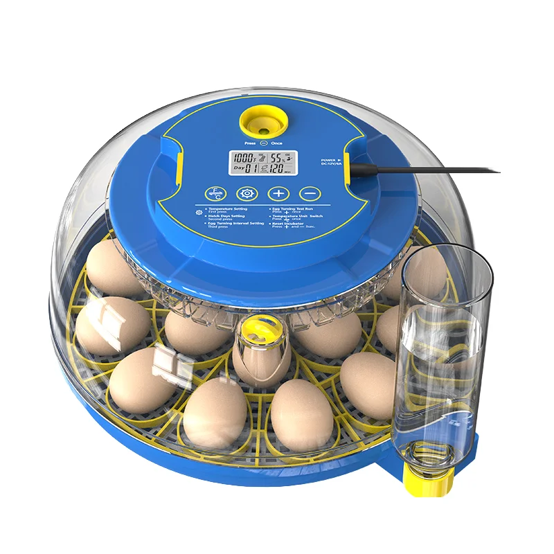 

18 Egg LED Incubator, Auto Turning, 98% Hatch Rate, Goose Parrot Eggs