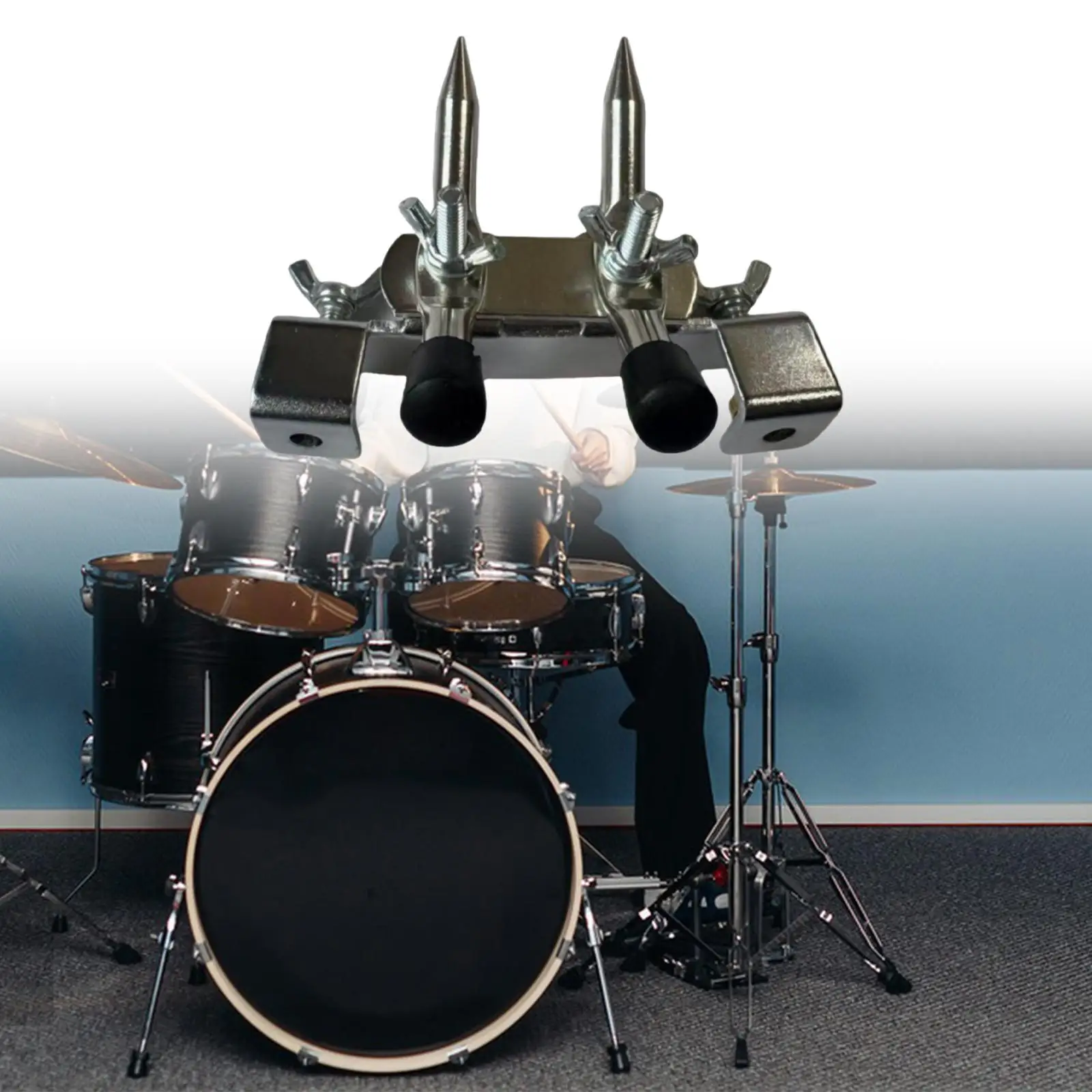 

Зажим для бас-барабана (анти-кликер) для крепления барабанной установки, от 16 до 24 дюймов