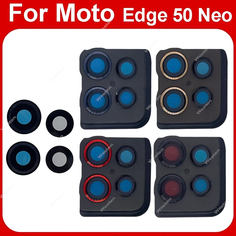 Camera Lens Cover For Motorola MOTO Edge 50 Neo Cell Phone High Light Professional Repair Parts Stable Material Replacement
