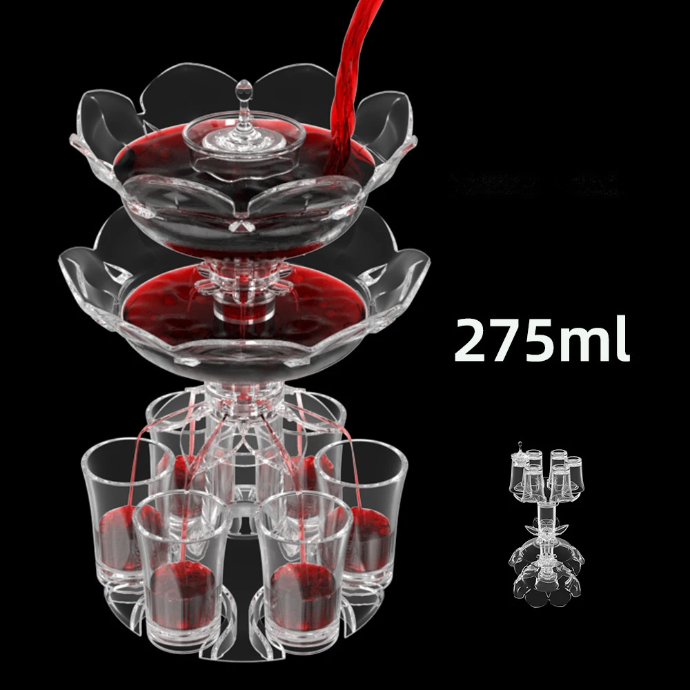 Lotus Multi-person Wine Divider Whiskey Bar Mixer Liquor Wine Decanter