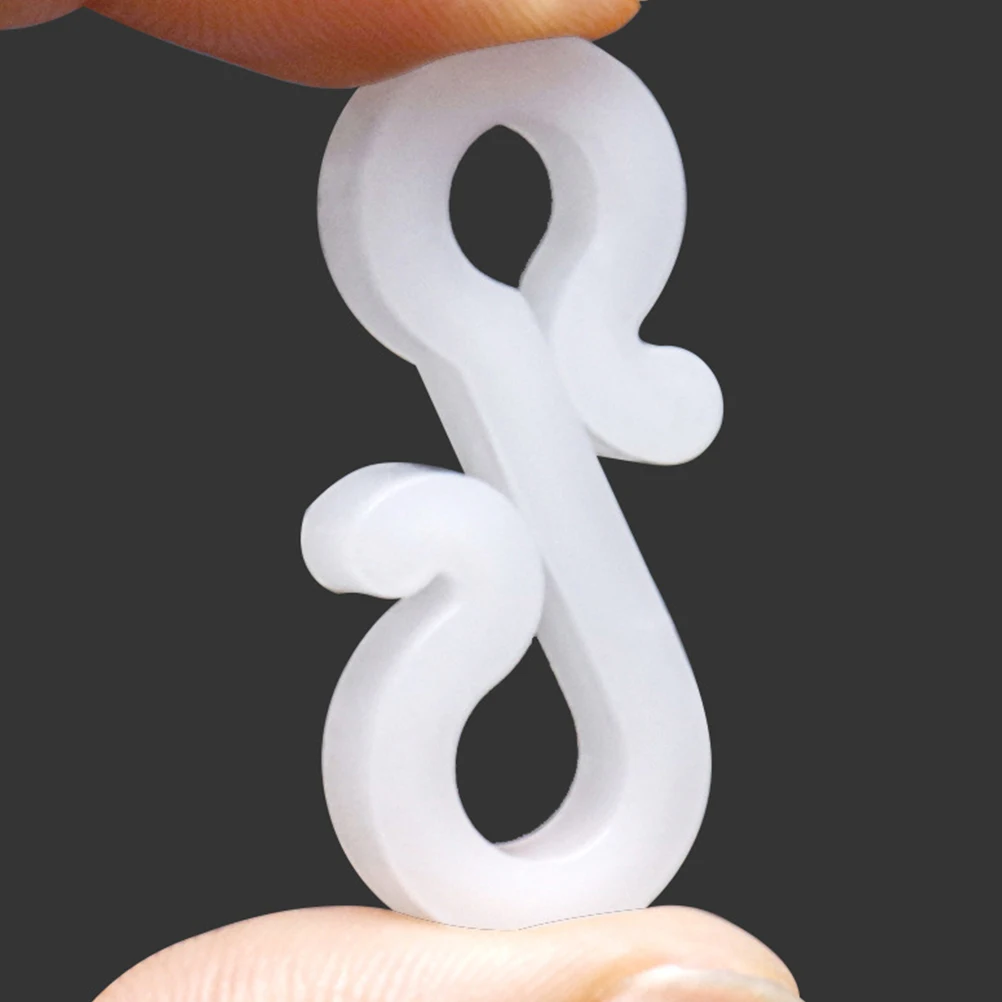 

100Pcs Mini Gutter Hooks S Clip for Outdoor Decorative Lights Securing Rope Lights Frost Proof Waterproof Holiday Party