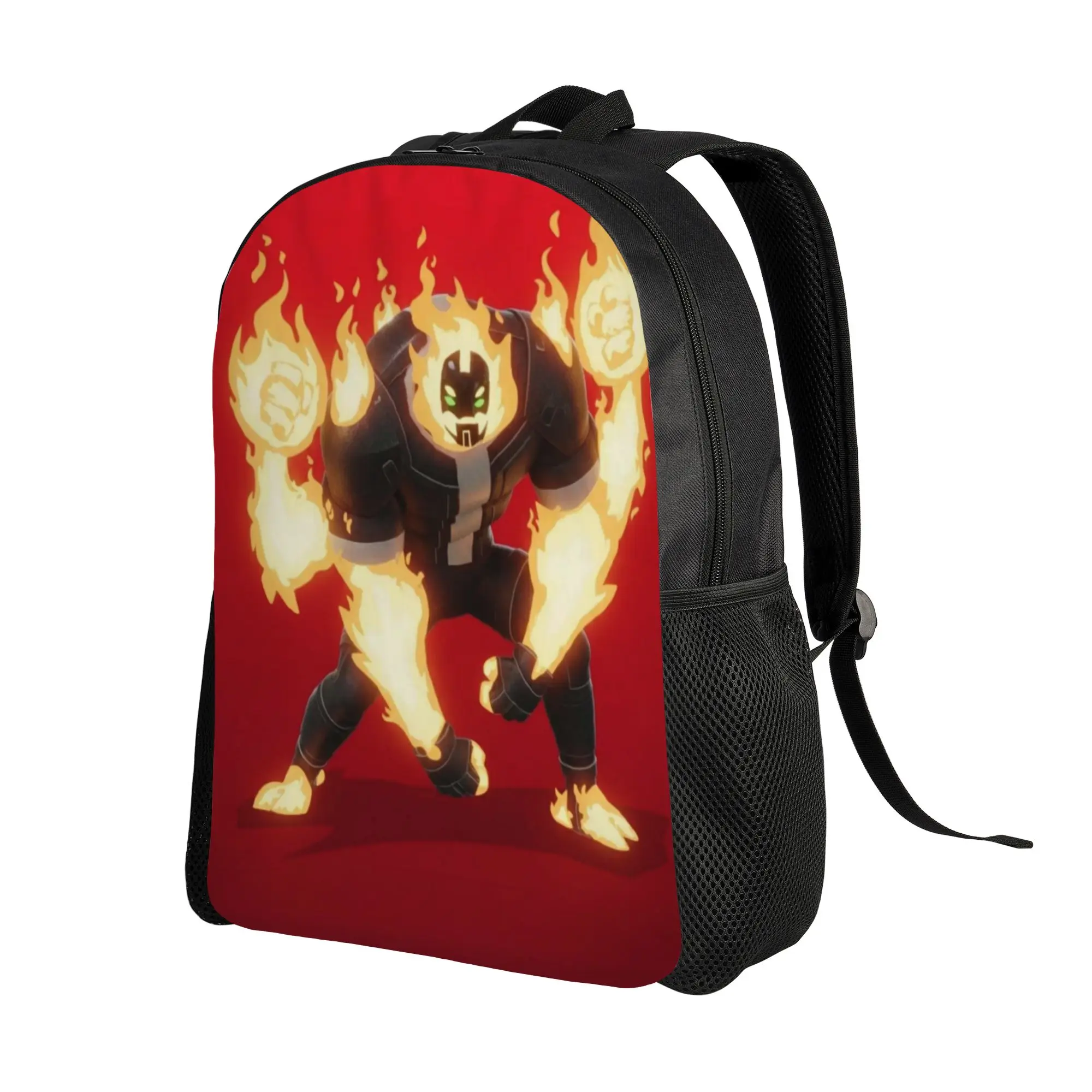 Handbag Back to school season Flaming Four Arm Fire Alien Hero  Snack Storage Backpack