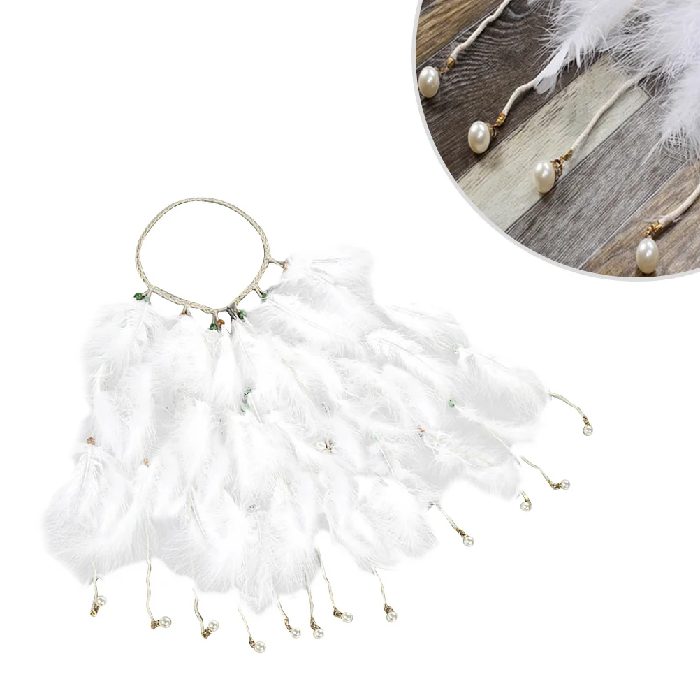 

Pearl Hair Accessories Bohemian Headb Tassels Rope Style Party Wedding Photo Boho Hairstyle