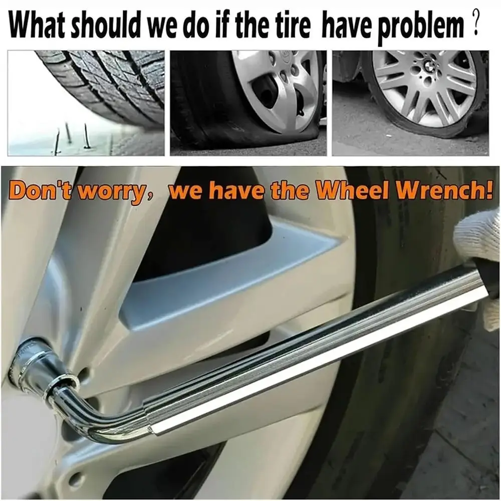 新しいソケット付き伸縮レンチ、拡張可能な17-19ラグレンチ、21-23mm車修理工具