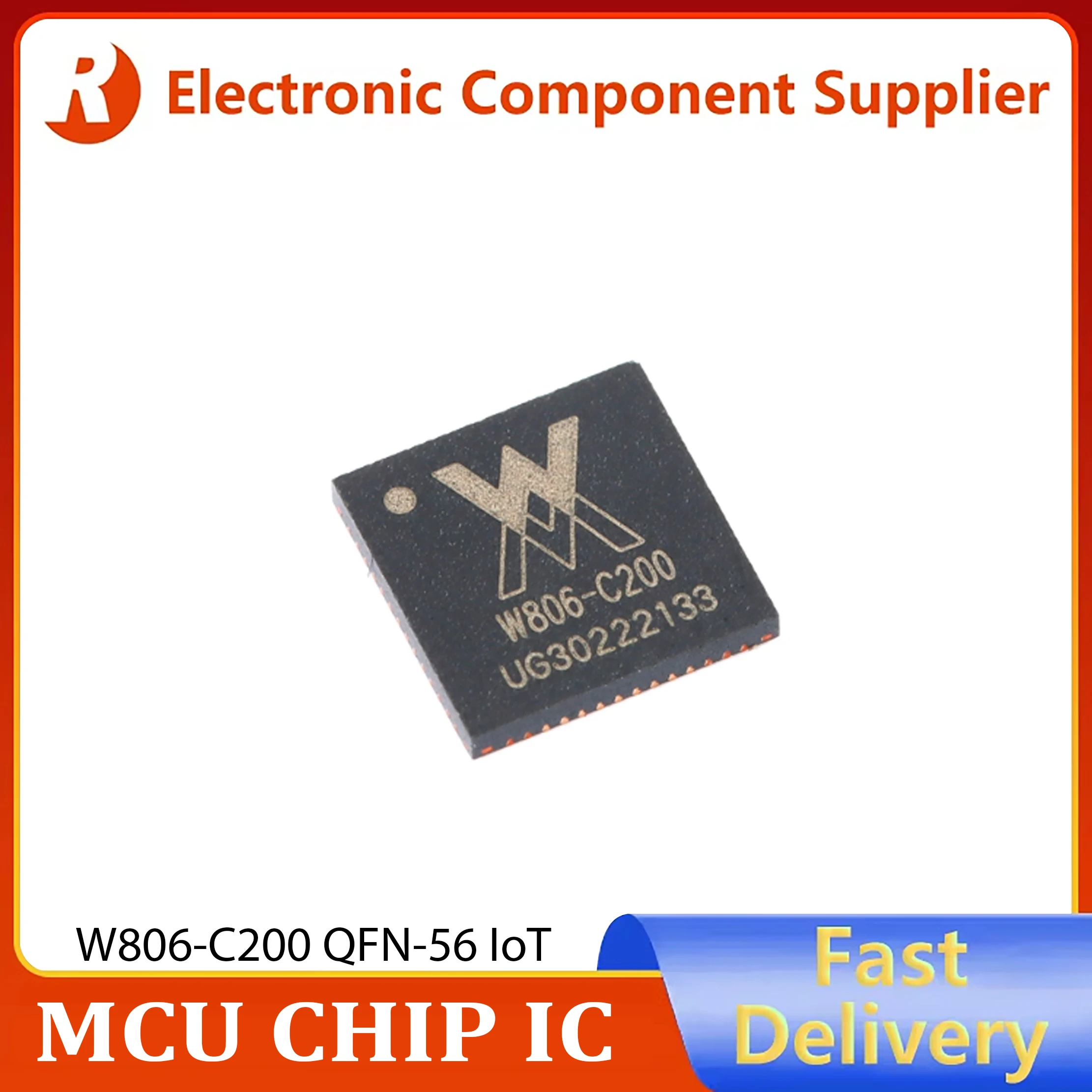 2 قطعة حقيقية OEM SMD W806-C200 QFN-56 IoT وحدة تحكم دقيقة رقاقة مع معالج وحدة المعالجة المركزية المتكاملة 32 بت في المخزون #1