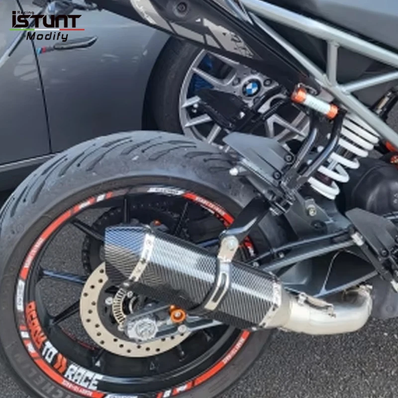 Slip On For KTM DUKE 125 250 390 RC250 RC390 2017 - 2019 Motorcycle Exhaust Espace Moto Mid Link Pipe With DB Killer Muffler - view 2