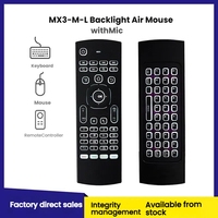 MX3 Backlit Voice Air Mouse | 2.4G Android Remote Control | i8 Keyboard Built-in | Wireless Smart TV Box Remote | Global Ship