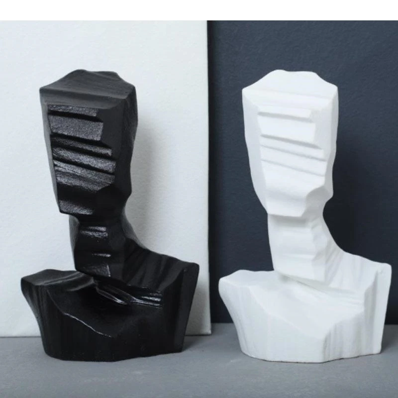Geometric Section Character Resins Sculpture Crafts European Abstract Figures Statue Ornaments Desk Decoration Modern Home Decor