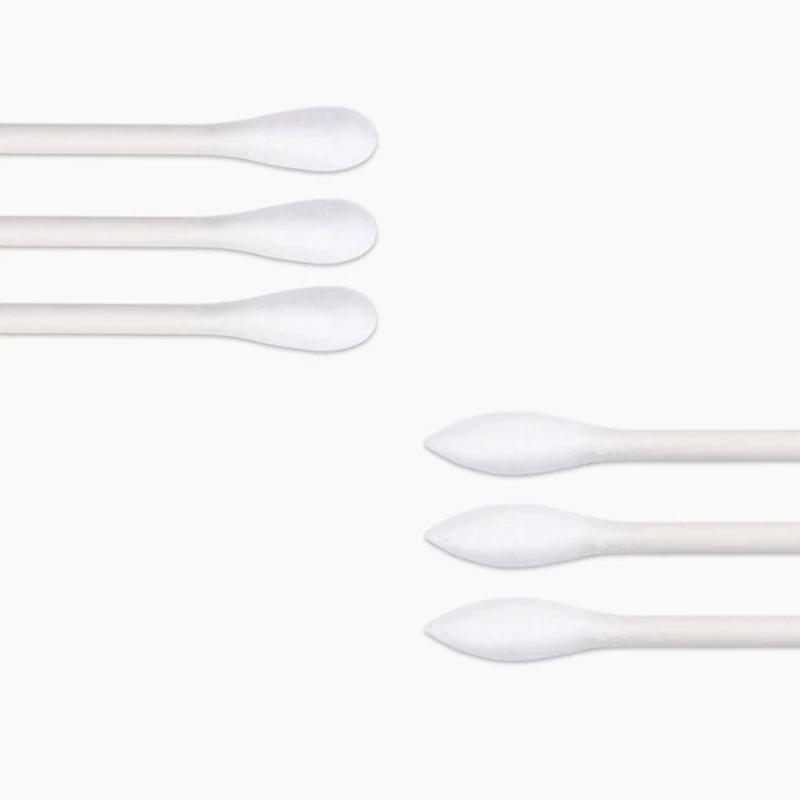 60 pçs cotonetes de algodão cola de extensão de cílios remoção nariz orelhas ferramentas de limpeza descartável compõem cabeça dupla micro escovas