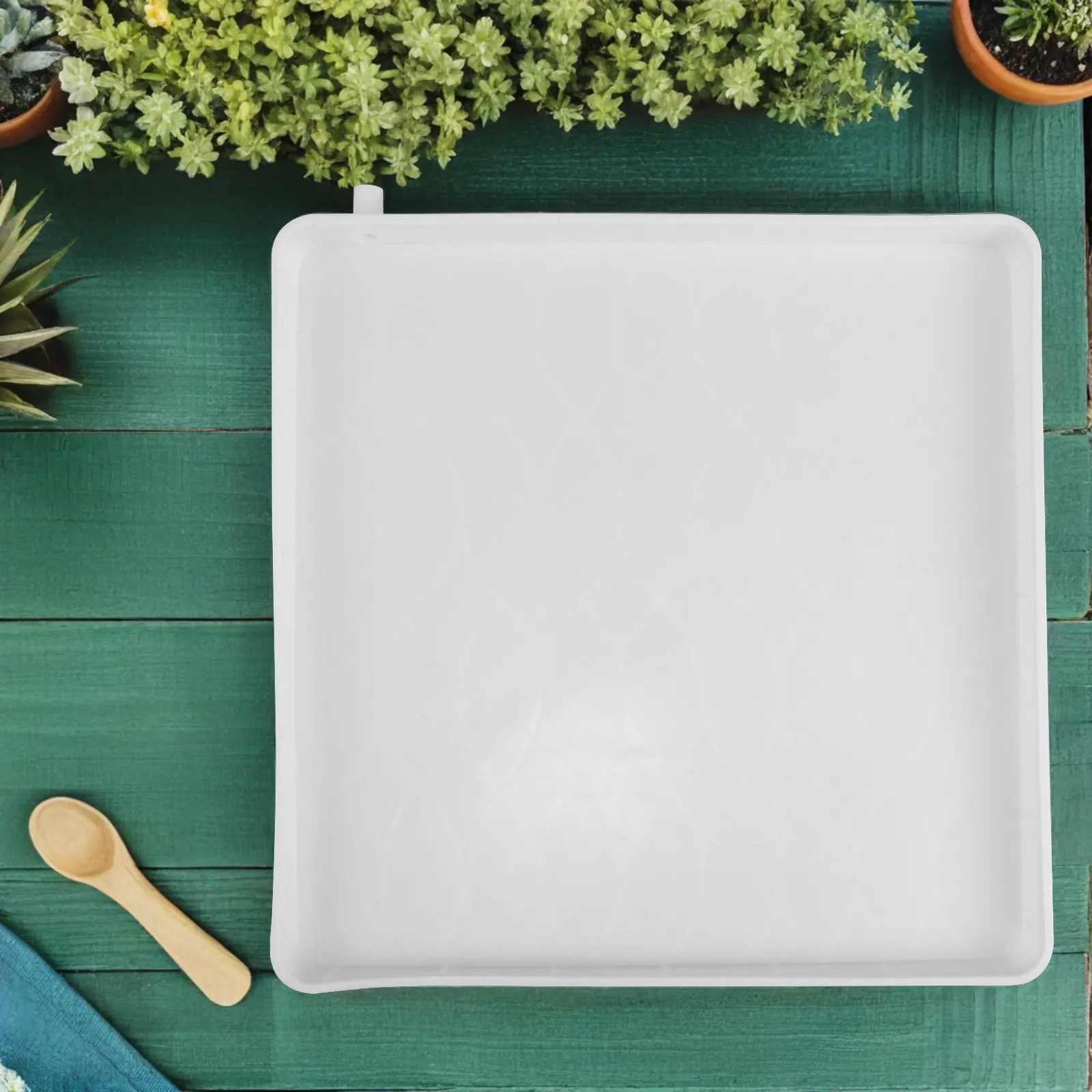 Air Conditioner Drip Tray Pan Plastic Side Drain Elevated Edges Wall Mounted Ac Unit Water Collector Condensate Drainage Tray
