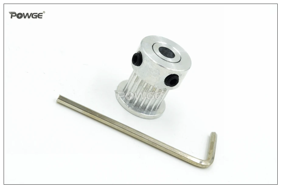 POWGE 20 Teeth GT2 Timing Pulley Bore 5/6/6.35/8mm Fit Width=6/10/15mm 2GT Synchronous Belt 20Teeth 20T 2GT Timing Belt Pulley