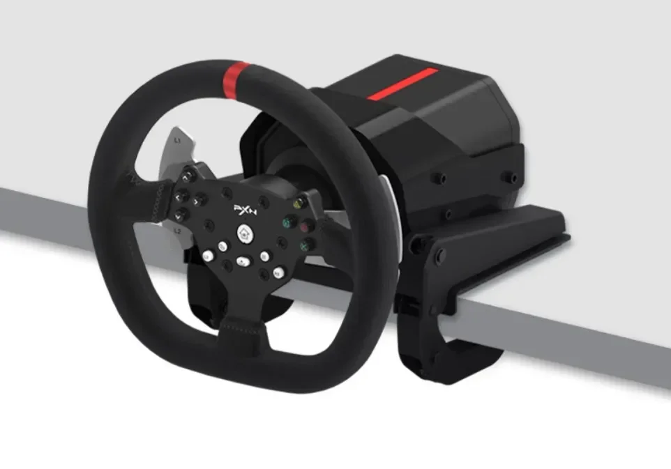 رافعة تروس قابض فرامل الخانق لمحاكاة السيارة 900 درجة متوافقة مع عجلة قيادة الألعاب PC XBOX ONE PS4 #4