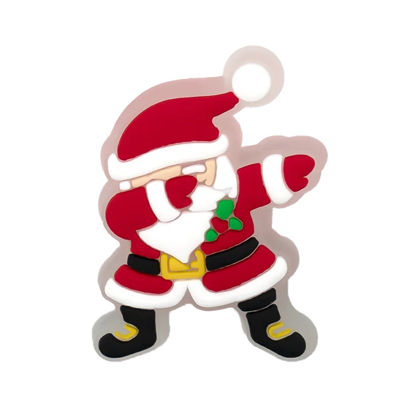 1PCS LED Shoe Accessories Charms Christmas Tree Cute Xmas Dogs Cats Shoe Decorations for Clogs Sandals Kids Favor Holiday Gifts