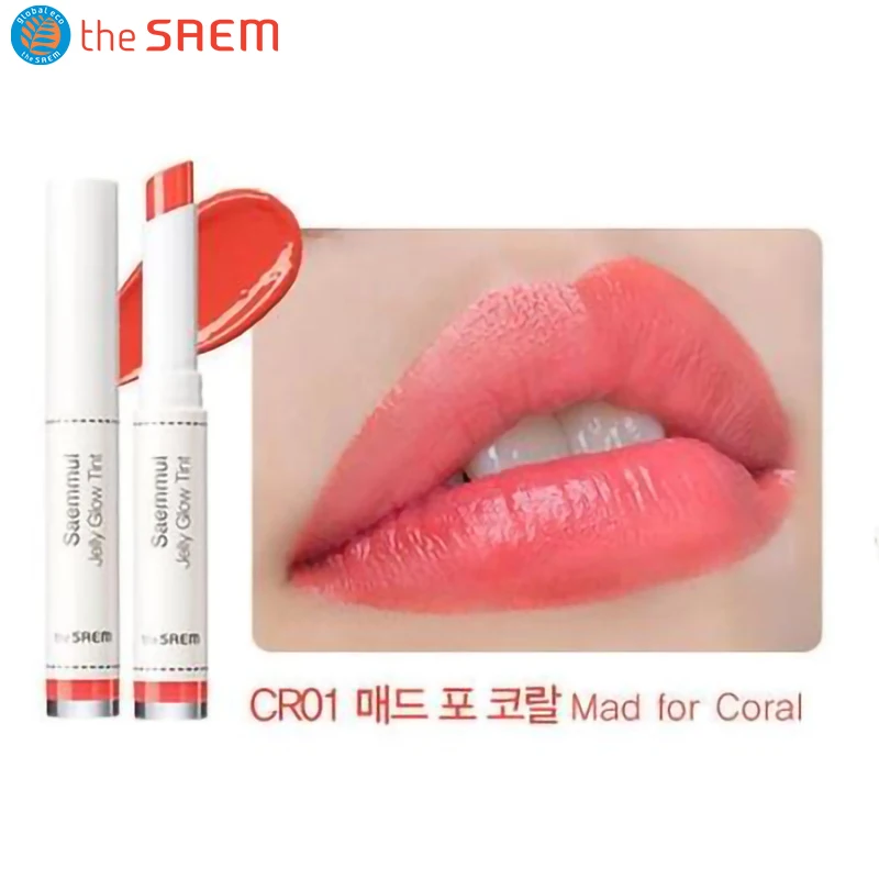 the SAEM Saemmul Jelly Glow Tint 1.8g Lipstick Lip Cream High Pigment Waterproof Long-lasting Lip Tint Korean Makeup Lip Gloss