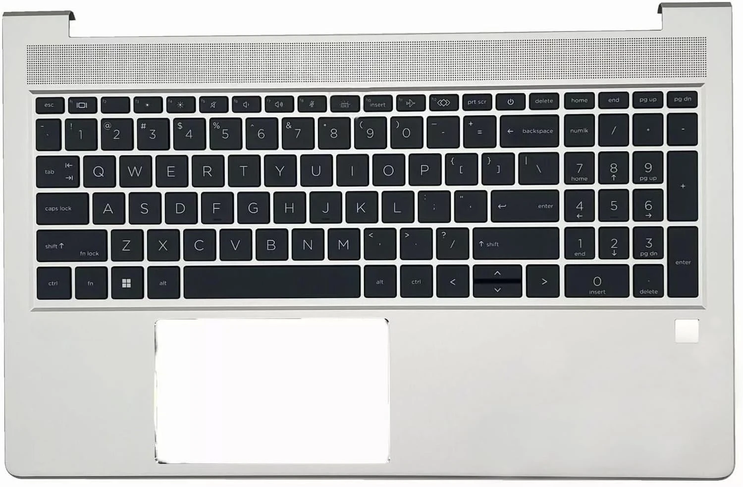 Replacement Palmrest Upper Case for HP Probook 450 G8 455 G8 Backlit Keyboard Assembly PN M21742-001 Silver
