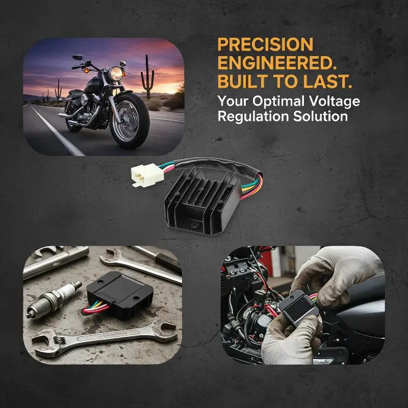 2026 GY6 Engine 12V 5 Pin Motorcycle Rectifier Voltage Regulator Fit Scooter ATV Moped Motorbike Electrical Repair Accessories