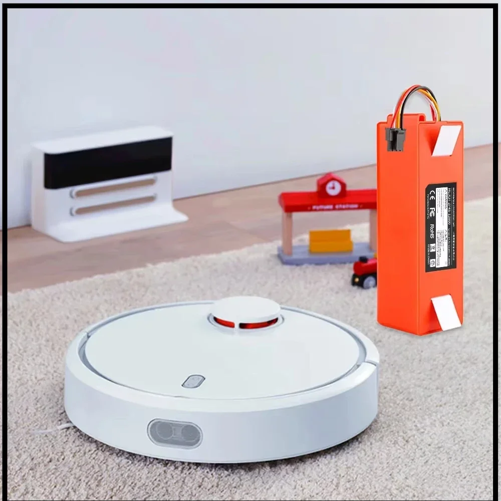 2025 NewOriginal14.4V Li-ion Battery RoboticVacuum CleanerReplacement Battery for Xiaomi Robot Roborock S50S51S55Accessory Spare