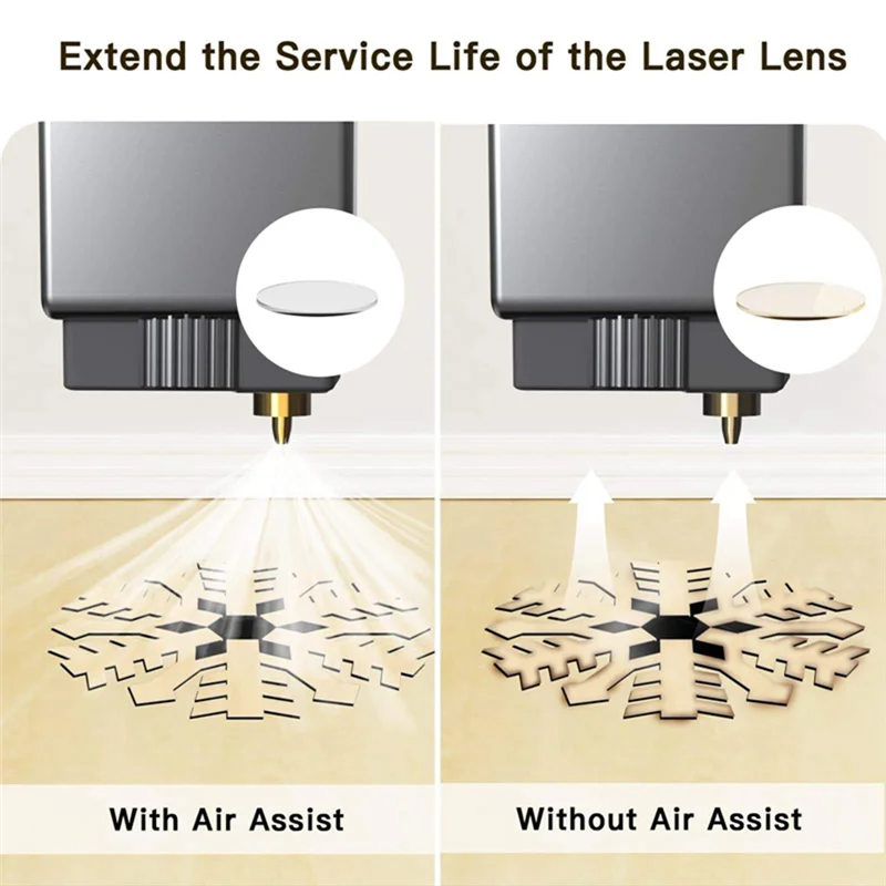 Качественный лазерный воздушный насос 30 л/мин, 16 Вт, воздушный насос для лазерного резака и гравера, удаление дыма и пыли, защита лазерного объектива