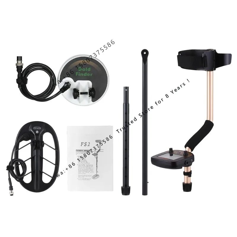 FS2 Underground Metal Detector Gold Nuggets Super Sensitivity Finder Treasure Hunter Pinpointer with 11‘’ and 5“ Coil