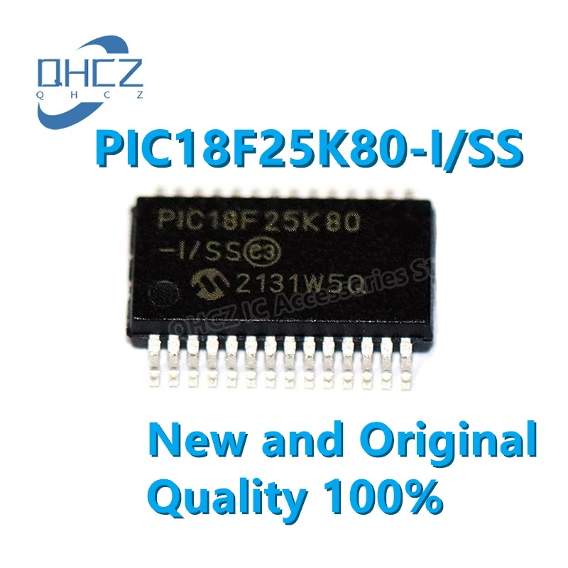 1pcs PIC18F25K80-I/SS PIC18F25K80 18F25K80 PIC18F25K80-ISS SSOP-28 New Original IC chip Microcontroller Chip MCU In Stock