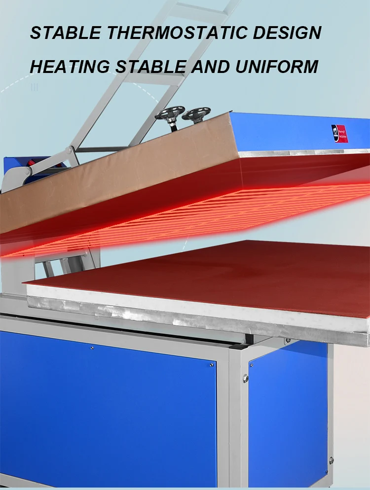 Factory accepts size customization large format 50X70 60X80 80X100 manual  hot press